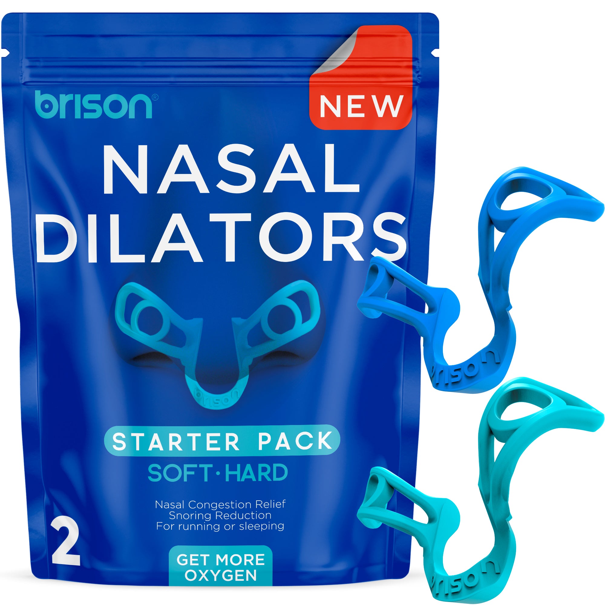 Brison Nasal Dilators for Breathing and Sleeping - Anti Snoring Nose Vents Opener for Better Breathing Sleeping