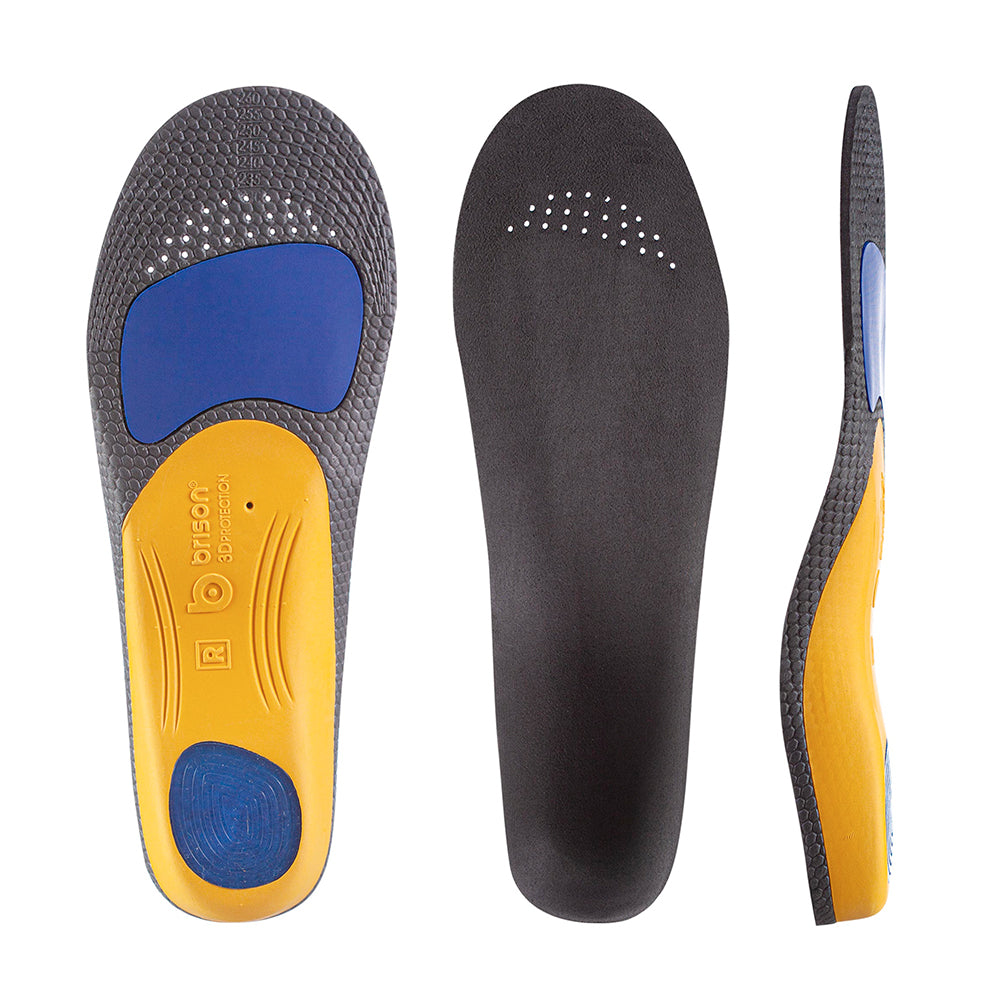 Brison Plantar Fasciitis Relief Work Boot Insoles for Women Men - 220+ lbs Comfort Standing All Day Orthotic Arch Support Flat Feet Shoe Orthopedic Inserts