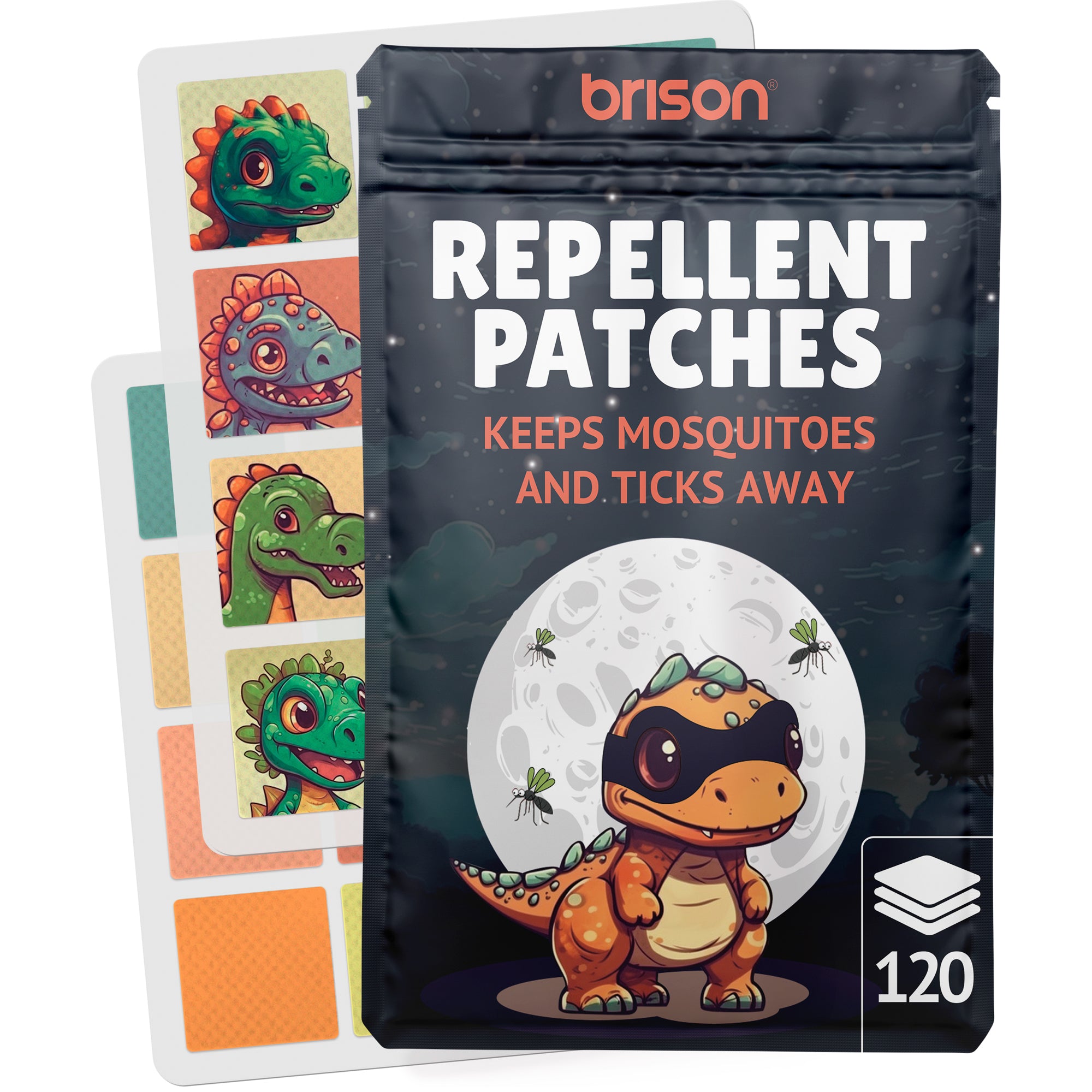 Brison Mosquito Patches - Natural Anti-Mosquito Stickers Citronella Essential Oil Infused for Kids & Adults