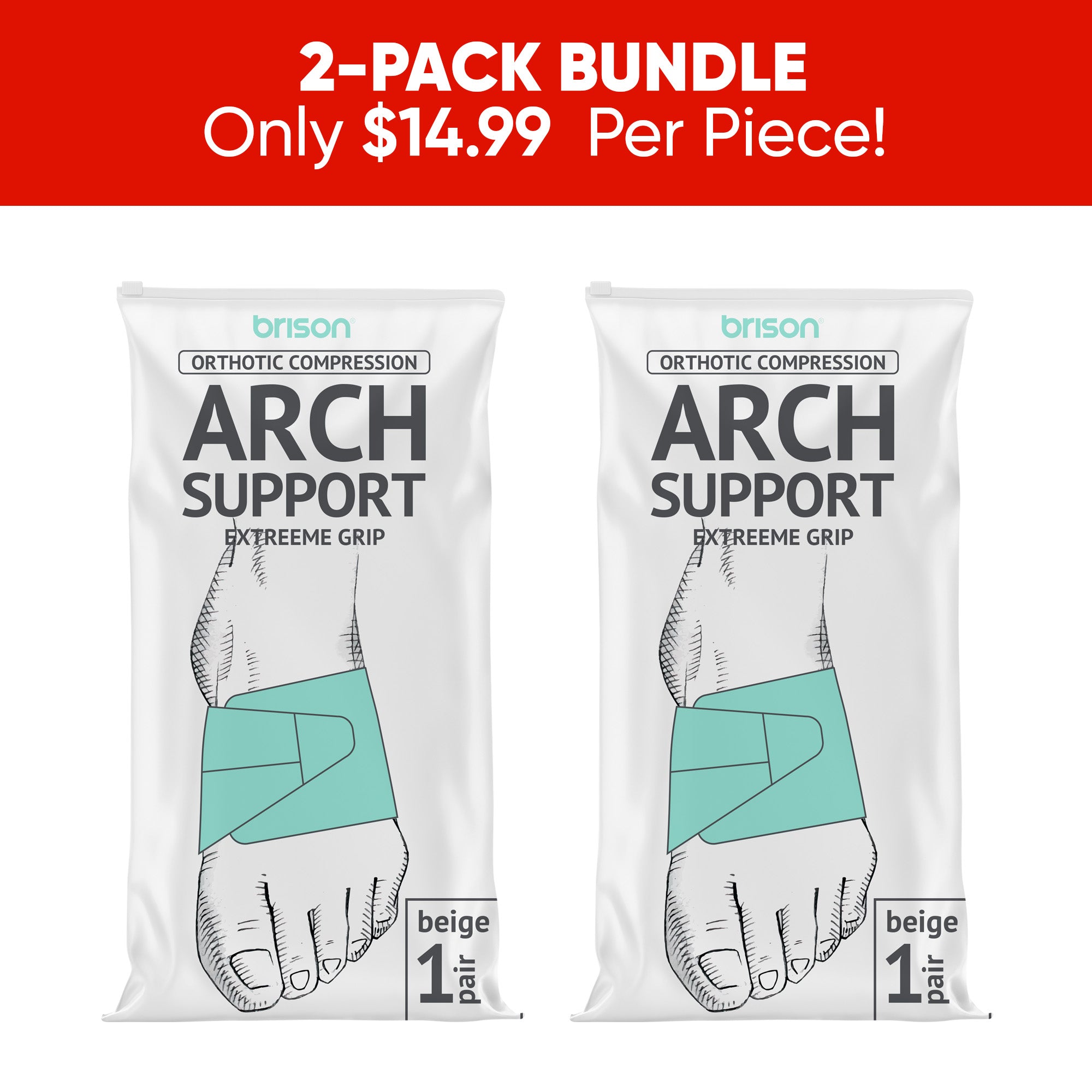 Brison compression socks are the perfect solution for anyone suffering from flat feet or plantar fasciitis pain.