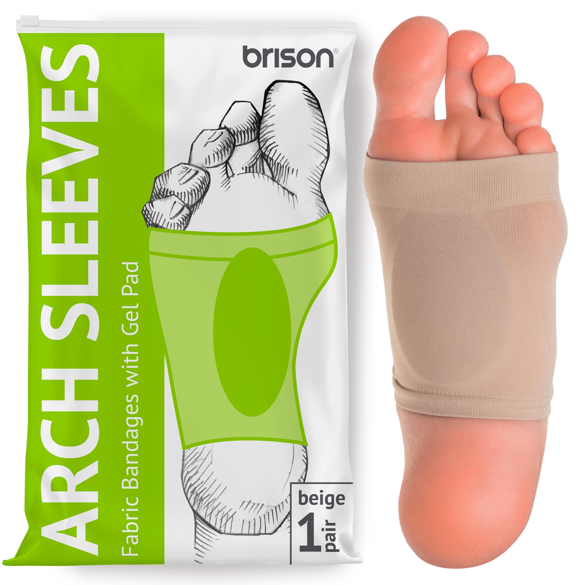 Arch support clearance sleeve