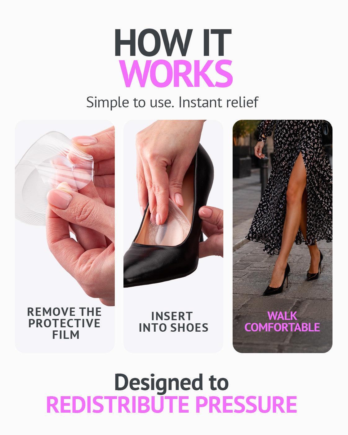 Ball of Foot Cushions For High Heels, Foot Pads