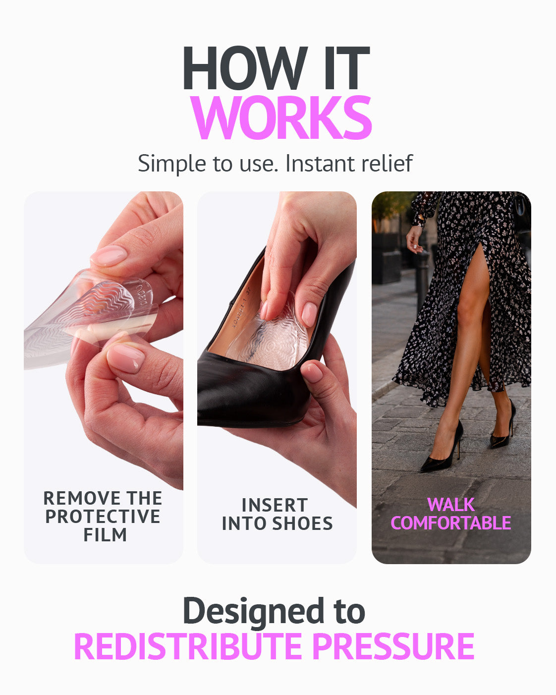 Ball of Foot Cushions For High Heels, Foot Pads