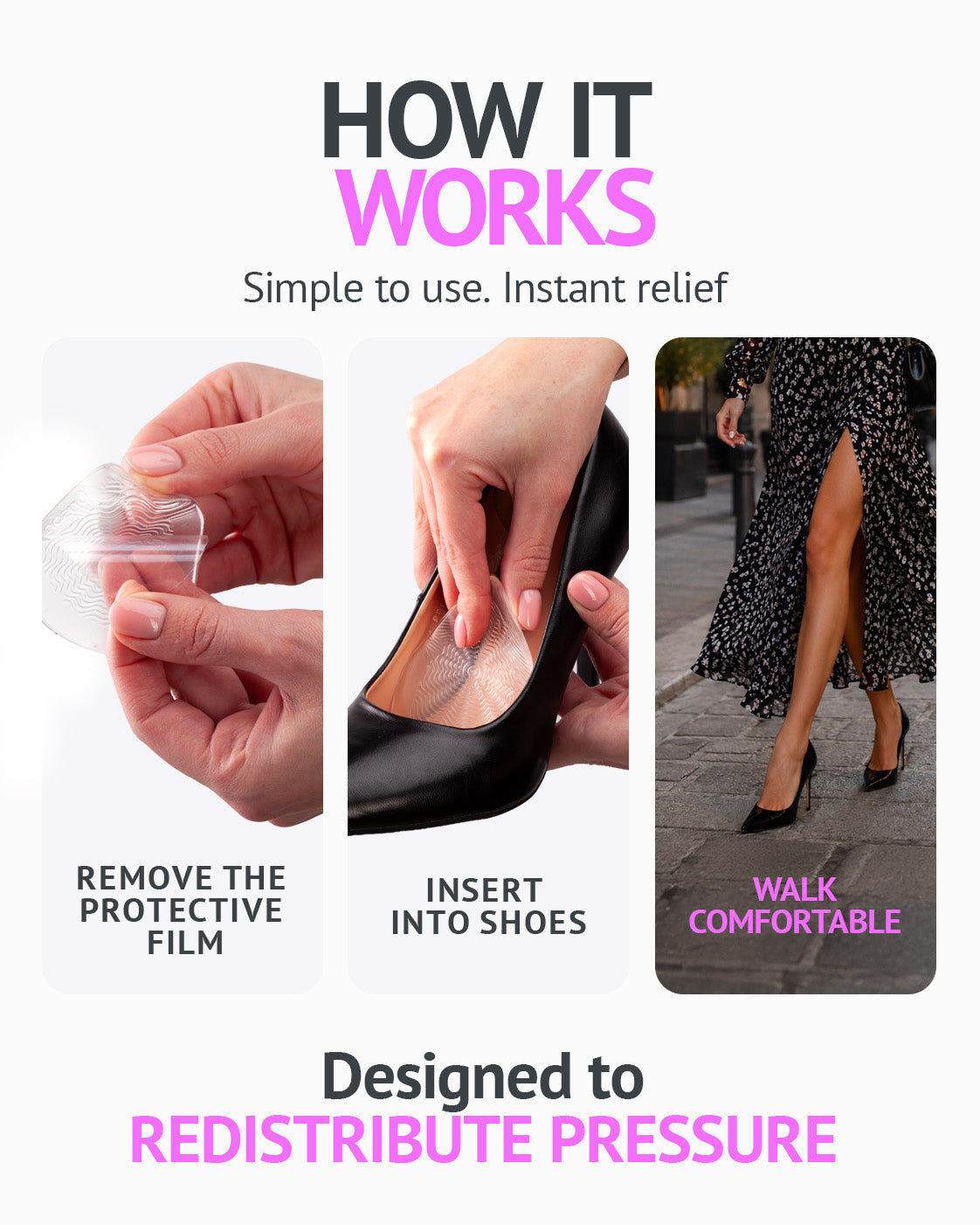 Ball of Foot Cushions For High Heels, Foot Pads